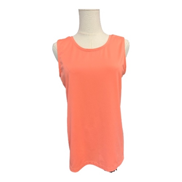 π EUC LUCKY IN LOVE Coral Split Back Tank Top | Size M - Picture 1 of 8